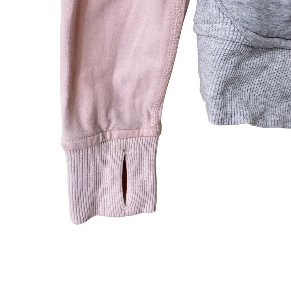 Lululemon On The Daily Hoodie French Terry Jacket Women S 6 Heathered White Pink - Picture 8 of 13